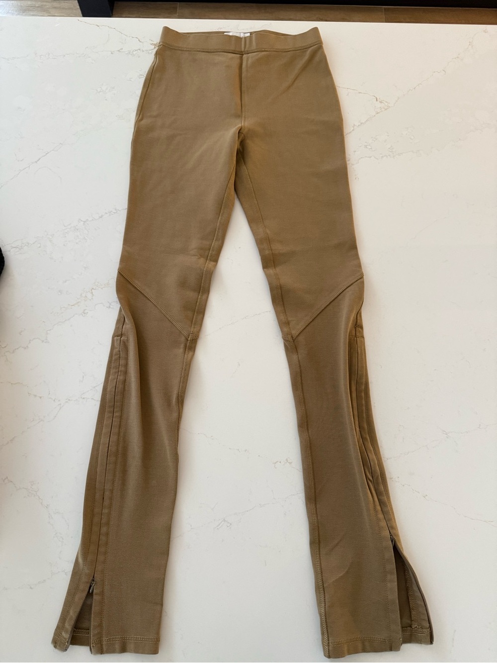 Something Navy Camel-Tan High-Rise Performance Leggings